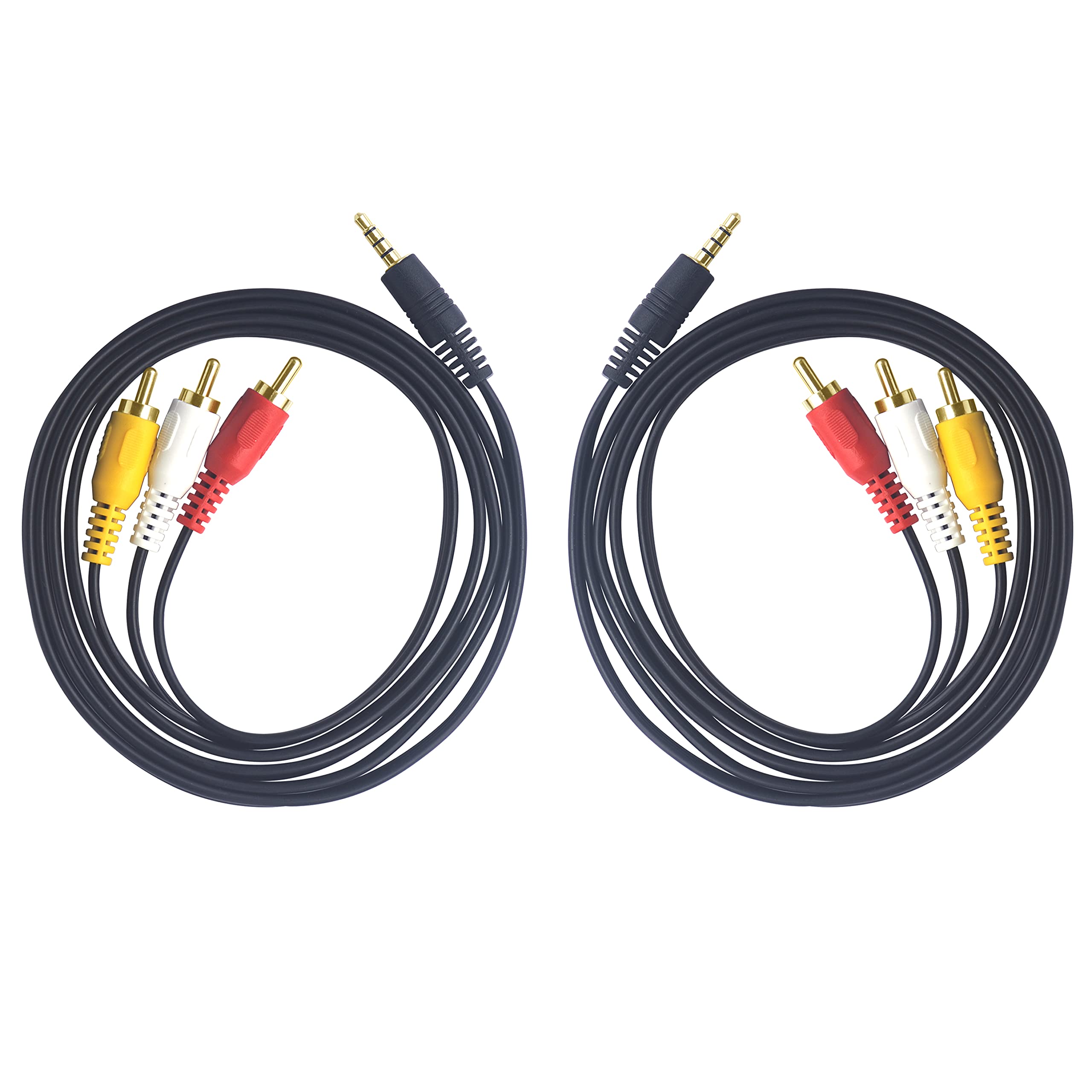 Amazon.com: VCELINK 3.5mm to 3 RCA AV Cable 5FT, 1/8